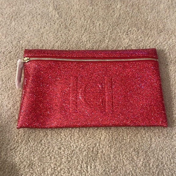 Carolina Herrera Handbags - Carolina Herrera Red Sparkle Makeup Bag